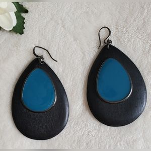 Vintage BIG teardrop earrings